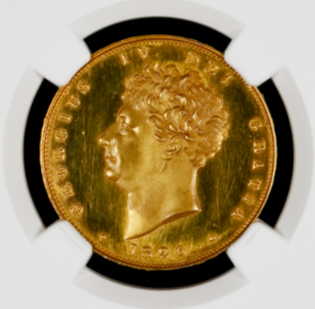 【Sold】1826年 ジョージ4世 2ポンド金貨 PF64+UCAM NGC 